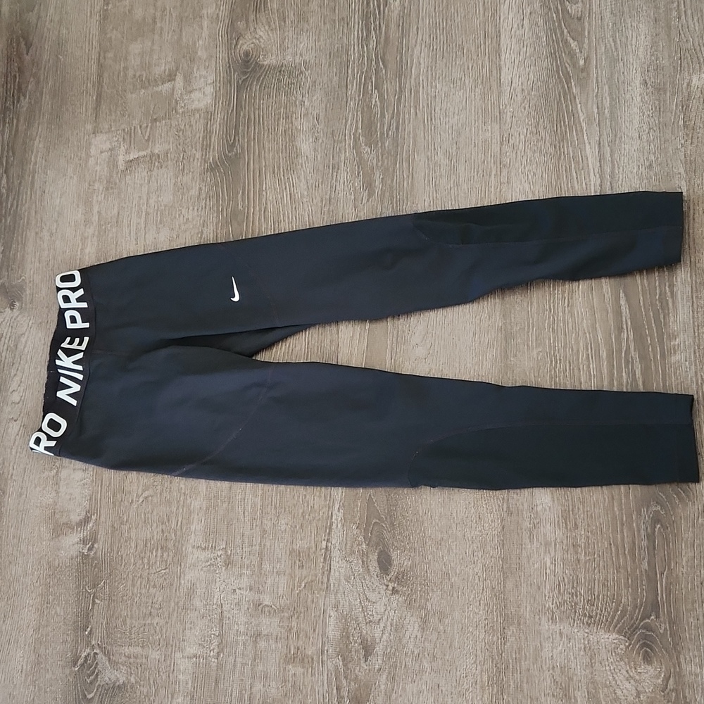 Womens Nike Pro Dri-Fit black athletic leggings SMALL